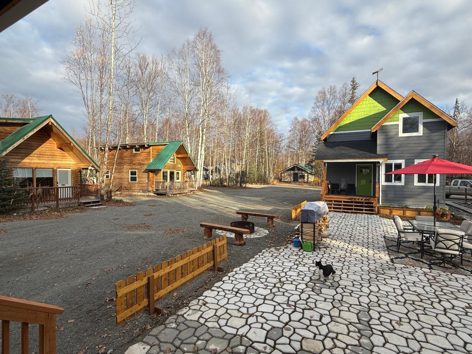 Talkeetna Log Cabin With Hot Tub Unit 1 Exterior foto
